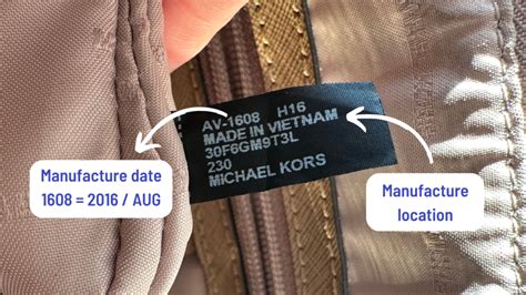 how can you tell a michael kors bag is real|michael kors authentication serial number.